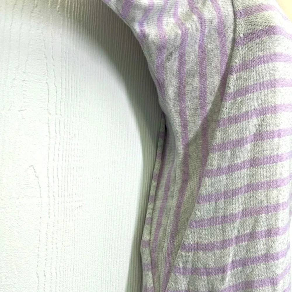 Lilly Pulitzer - Stasia Heathered Lilac And Gray Striped Verbena Sweater Size XS